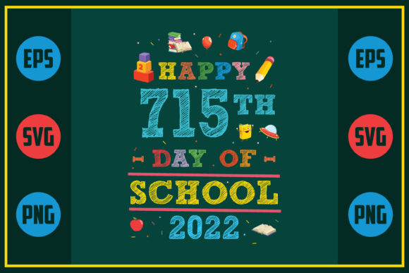 Celebrating 715 Days of School with a Unique Embroidery Design