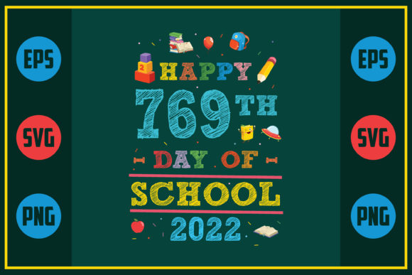 Celebrating 769 Days of School with Embroidery