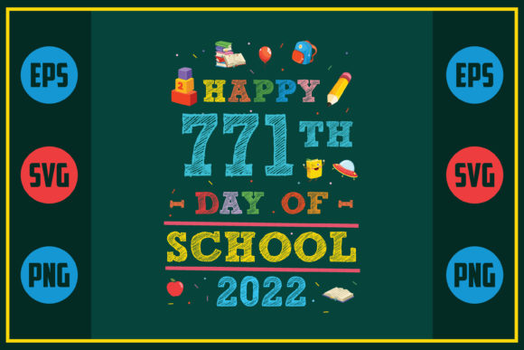 Celebrating 771 Days of School with Embroidery