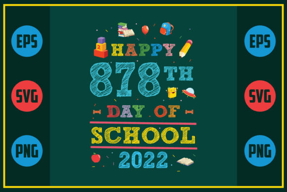 Celebrating 878th Day of School with Embroidery