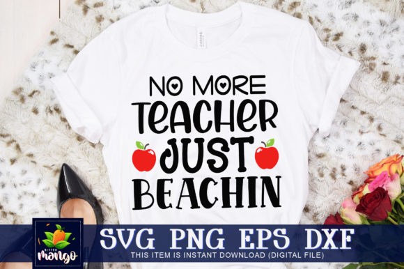 No More Teacher Just Beachin: A Fun Summer Embroidery