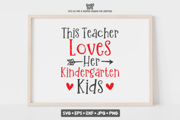 Teacher's Love for Kindergarten Kids in Embroidery