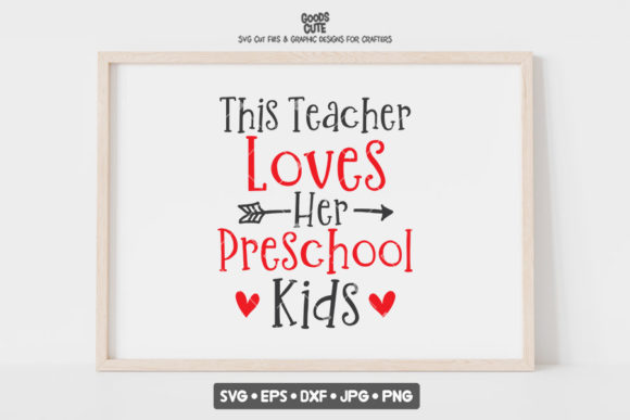 Teacher's Love for Preschool Kids Embroidery